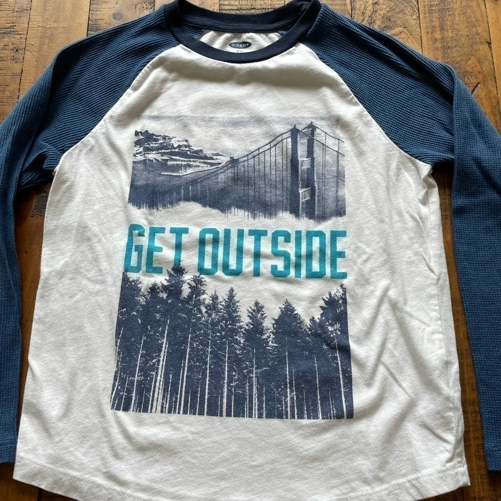 1 Gap & 1 Old Navy, boys long sleeve jersey shirts